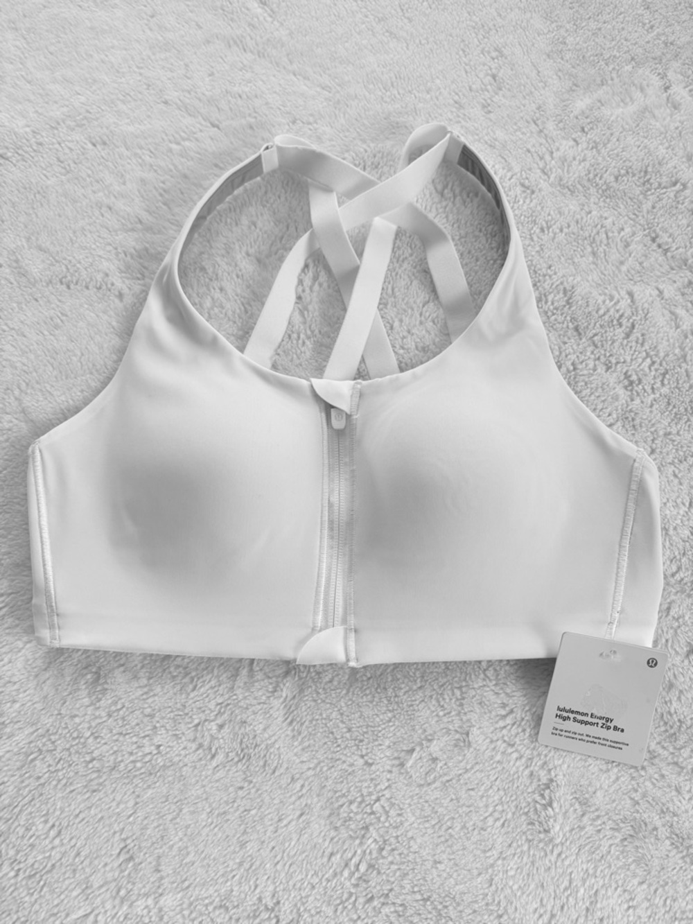 lululemon athletica Energy High Support Zip Bra NWT. Size 36C
